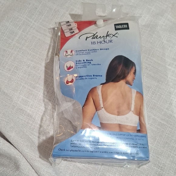 Playtex 18 Hour White Comfort Bras Size 44C N.W.T - Picture 2 of 8